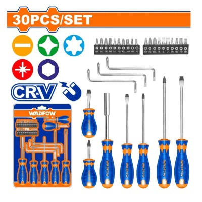 WADFOW KIT CHAVE FENDA WSS1430 30PCS Total Herramientas Oficial