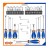 WADFOW KIT CHAVE FENDA WSS1430 30PCS Total Herramientas Oficial