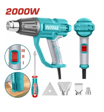 TOTAL PISTOLA DE AR ??QUENTE TB20078  2000W  220V Total Herramientas Oficial