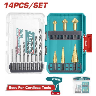 TOTAL KIT DE BROCAS PROFISSIONAIS 4341 HSS 14PCS   TACSDL61401 Total Herramientas Oficial