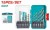 TOTAL KIT BROCAS 4341 HSS 15PCS  TACSDL51506 Total Herramientas Oficial