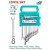 TOTAL  KIT CHAVE CATRACA 12PCS  THT102RK5126 Total Herramientas Oficial