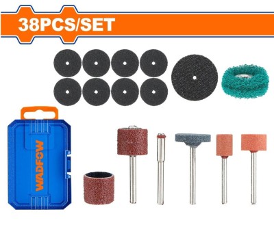 WADFOW RETIFICADOR  ACESSORIOS 38PCS   WRR5038  Total Herramientas Oficial