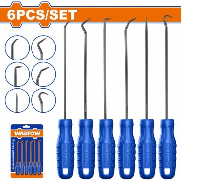 WADFOW CONJUNTO DE 6 PEÇAS DE GANCHO E PERFURAÇÃO WSS2606 Total Herramientas Oficial