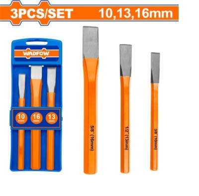 WADFOW CONJUNTO DE CINZEL FRIOS  3PCS  WCC8303   Total Herramientas Oficial