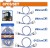 WADFOW CONJUNTO DE CORDA ELÁSTICA COM 8 PEÇAS  WLRP2T08 Total Herramientas Oficial