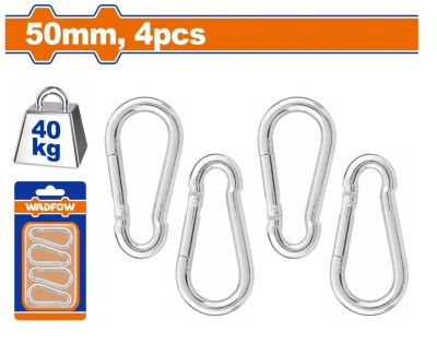 WADFOW  CHAVEIRO MOSQUETAO 50MM  4PCS   WQL2K02 Total Herramientas Oficial