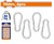 WADFOW  CHAVEIRO MOSQUETAO 50MM  4PCS   WQL2K02 Total Herramientas Oficial