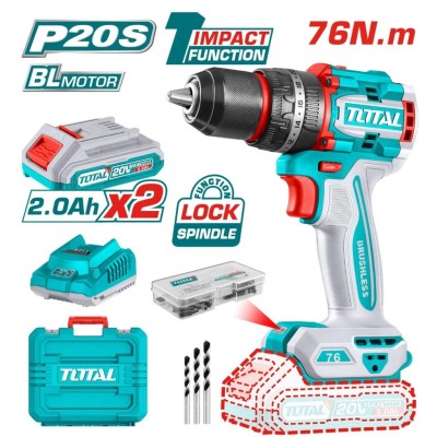 TOTAL PARAFUZADEIRA DE IMPACTO 20V UTIDLI20768 76N Total Herramientas Oficial