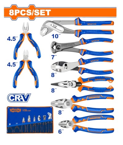 WADFOW KIT DE FERRAMENTAS MANUAIS  8PCS   WPS1M08 Total Herramientas Oficial