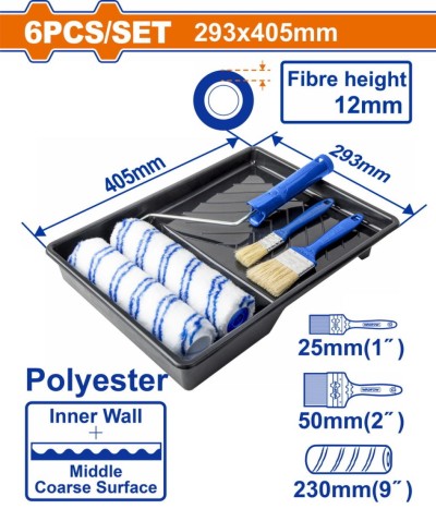 WADFOW KIT PARA PINTURA  WCB3H62 6PCS Total Herramientas Oficial