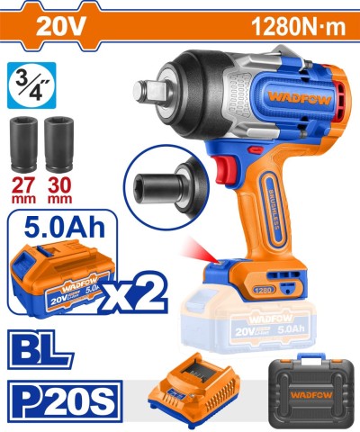 WADFOW CHAVE DE IMPACTO 20V  UWCD1B128  2B 5AH Total Herramientas Oficial