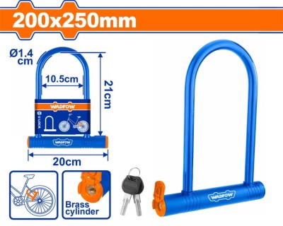 WADFOW CADEADO DE BICICLETA EM U  WBK6125 Total Herramientas Oficial