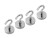WADFOW CONJUNTO  DE GANCHOS MAGNETICOS 4PCS WZE2K11 Total Herramientas Oficial