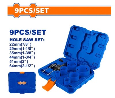 WADFOW CONJUNTO SERRA COPO BIMETÁLICAS 9PCS WKJ3491  Total Herramientas Oficial