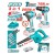 TOTAL COMBO 3 PCS DE FURADEIRA + CHAVE DE FENDA + SOPRADOR  TOSLI250182 Total Herramientas Oficial