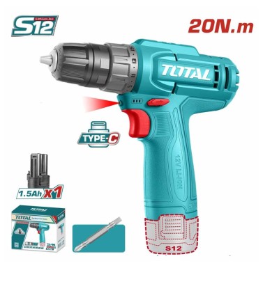TOTAL PARAFUSADEIRA 12V TDLI12456 20NM 1BT Total Herramientas Oficial