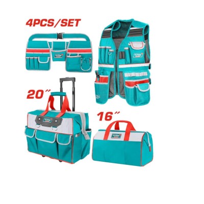 TOTAL COMBO 4PCS BOLSAS  TOS230910 Total Herramientas Oficial