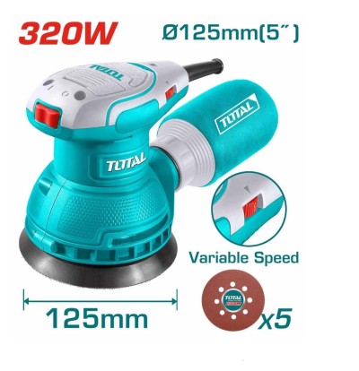 TOTAL  LIXADERA ROTATIVA  5  320W  TF2131256 Total Herramientas Oficial