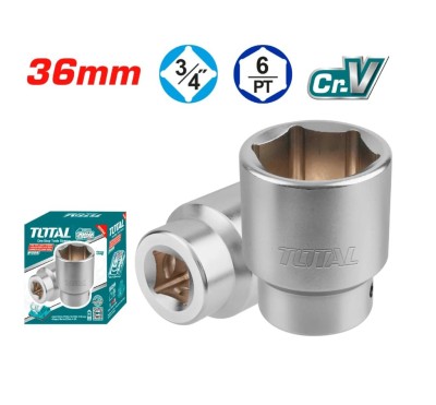 TOTAL SOQUETES HEXAGONAIS 3/4  36MM  THHAST34361  Total Herramientas Oficial