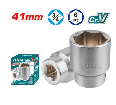 TOTAL SOQUETES HEXAGONAIS 3/4 41MM  THHAST34411  Total Herramientas Oficial