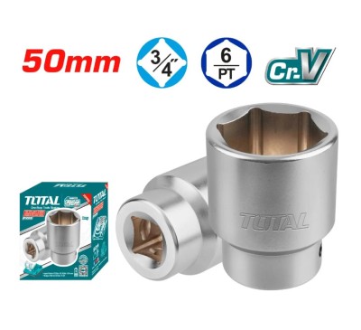 TOTAL SOQUETES HEXAGONAIS 3/4  50MM  THHAST34501  Total Herramientas Oficial