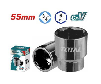TOTAL SOQUETES HEXAGONAIS 3/4 55MM  THHAST34551  Total Herramientas Oficial