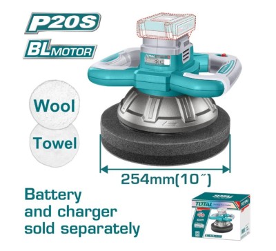 TOTAL POLIDORA ORBITAL 20V 254MM  TOPLI202548 Total Herramientas Oficial