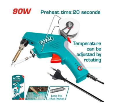 TOTAL PISTOLA DE SOLDA COM ALIMENTADOR 900W  TET160732 Total Herramientas Oficial
