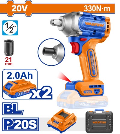 WADFOW  CHAVE DE IMPACTO  20V 330NM  WCD1B33 Total Herramientas Oficial