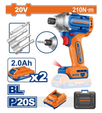 WADFOW  PARAZUZADEIRA DRIVE 210NM  20V WCD2B21  Total Herramientas Oficial