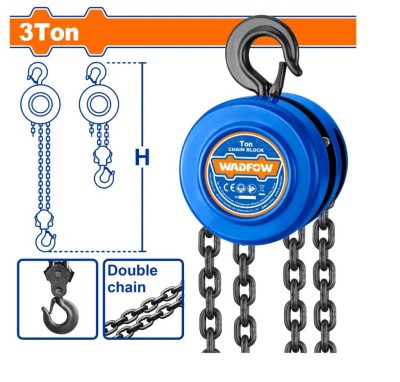 WADFOW TALHA MANUAL  3 TONELADAS  WCK2583 Total Herramientas Oficial