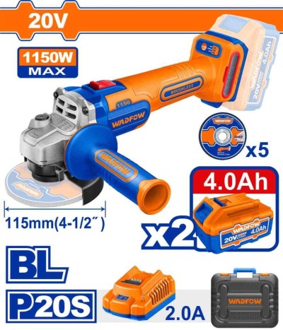 WADFOW LIXADEIRA 20V 1150W  WLAPB522 Total Herramientas Oficial