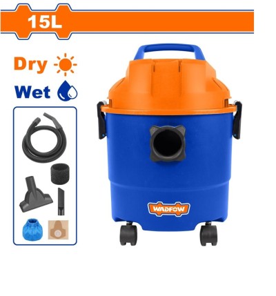WADFOW ASPIRADOR DE PÓ SECO E ÚMIDO 15LT 1200W  WVR1A15  Total Herramientas Oficial