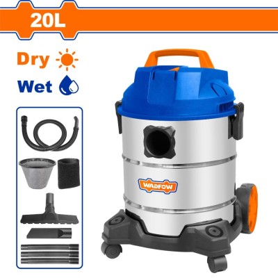 WADFOW ASPIRADOR DE PÓ SECO E ÚMIDO 20L 1200W  WVR4A20  Total Herramientas Oficial