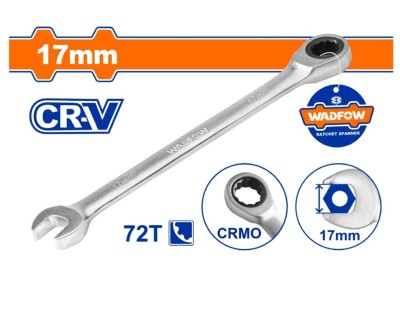 WADFOW CHAVE COMBINADA COM CATRACA  17MM WSA5117 Total Herramientas Oficial