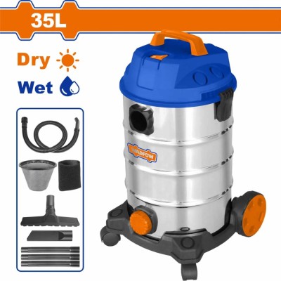 WADFOW ASPIRADOR DE PÓ SECO E ÚMIDO 35LT 1100W   WVR4A35  Total Herramientas Oficial