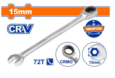 WADFOW CHAVE COMBINADA COM CATRACA15MM  WSA5115 Total Herramientas Oficial