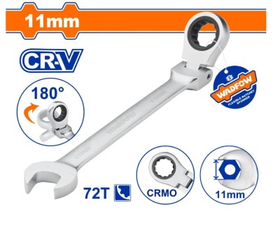 WADFOW  CHAVE COMBINADA COM CATRACA 11MM 180°  WSA6111 Total Herramientas Oficial