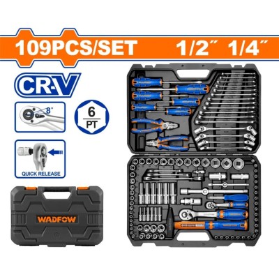 WADFOW KIT DE FERRAMENTAS 109PCS  WHS2109 Total Herramientas Oficial