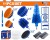 WADFOW SET CEPILLO DE LIMPIEZA PARA TALADRO 11PCS   WND5515 Total Herramientas Oficial