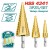 TOTAL  BROCAS DE ETAPA 3PCS HSS4341 TAC80402 Total Herramientas Oficial