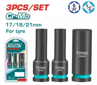 TOTAL SOQUET 1/2 3PCS THKISD12042L Total Herramientas Oficial