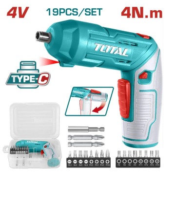 TOTAL PARAFUSADEIRA 4V CARGA USB  TSDLI0442 Total Herramientas Oficial