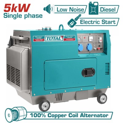 TOTAL GERADOR A DIESEL TP250001 5KW Total Herramientas Oficial