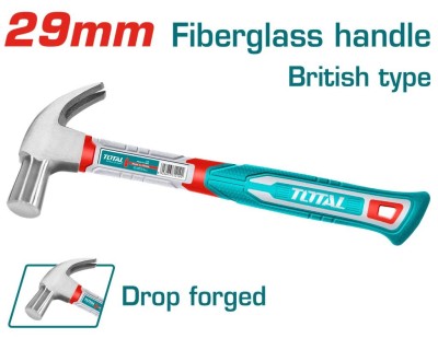 TOTAL  MARTELO COM CABO DE FIBRA DE VIDRO  29MM THCH61029 Total Herramientas Oficial