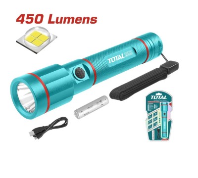 TOTAL LANTERNA DE MÃO 450 LUMENS   TCFL1865051 Total Herramientas Oficial