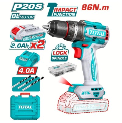 TOTAL PARAFUSADEIRA DE IMPACTO  20V 1/2  86NM  TIDLI208687 Total Herramientas Oficial