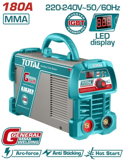 TOTAL MÁQUINA DE SOLDA MMA 180A TW218059 Total Herramientas Oficial