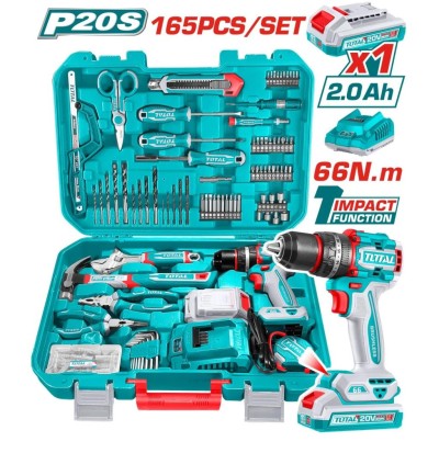 TOTAL KIT DE FERRAMENTAS 165PCS UTHKTHP11652 Total Herramientas Oficial